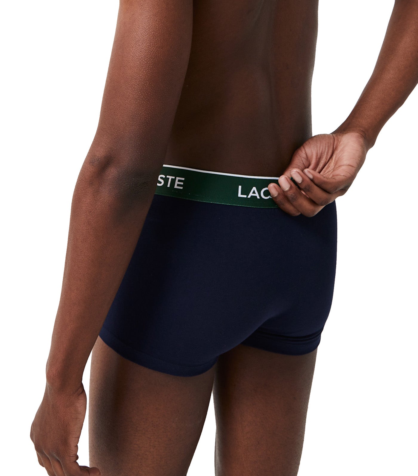 Pack Of 3 Navy Casual Boxer Briefs With Contrasting Waistband Navy