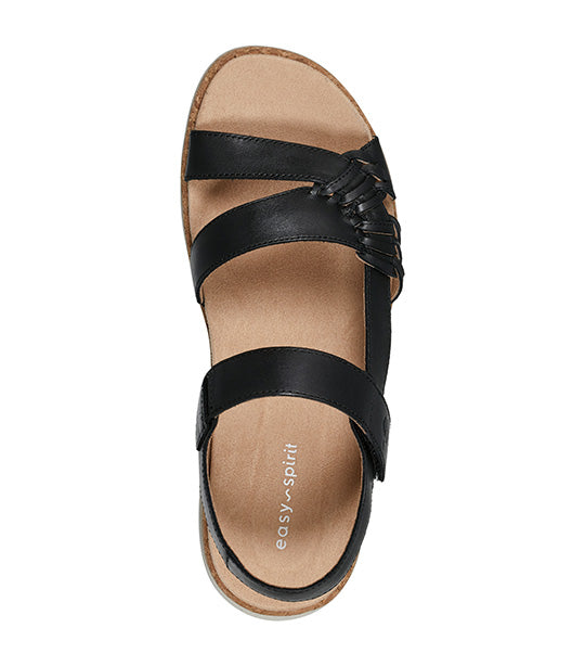 Easy spirit best sale black sandals