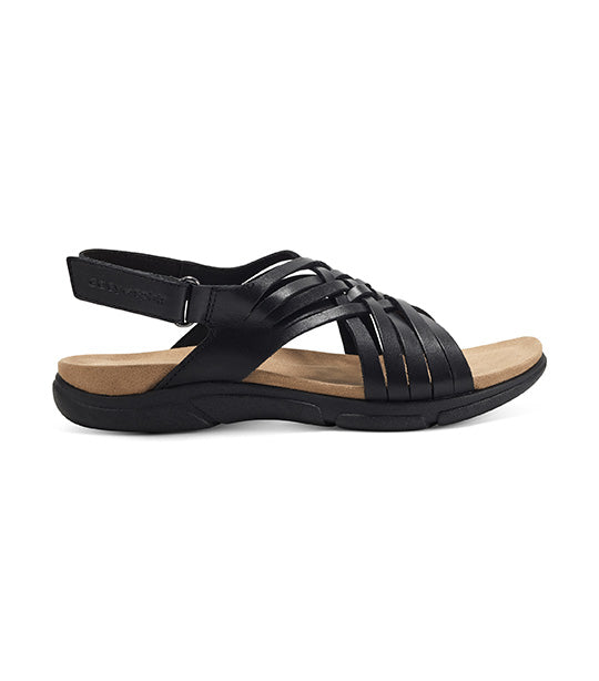 Easy spirit black sandals online