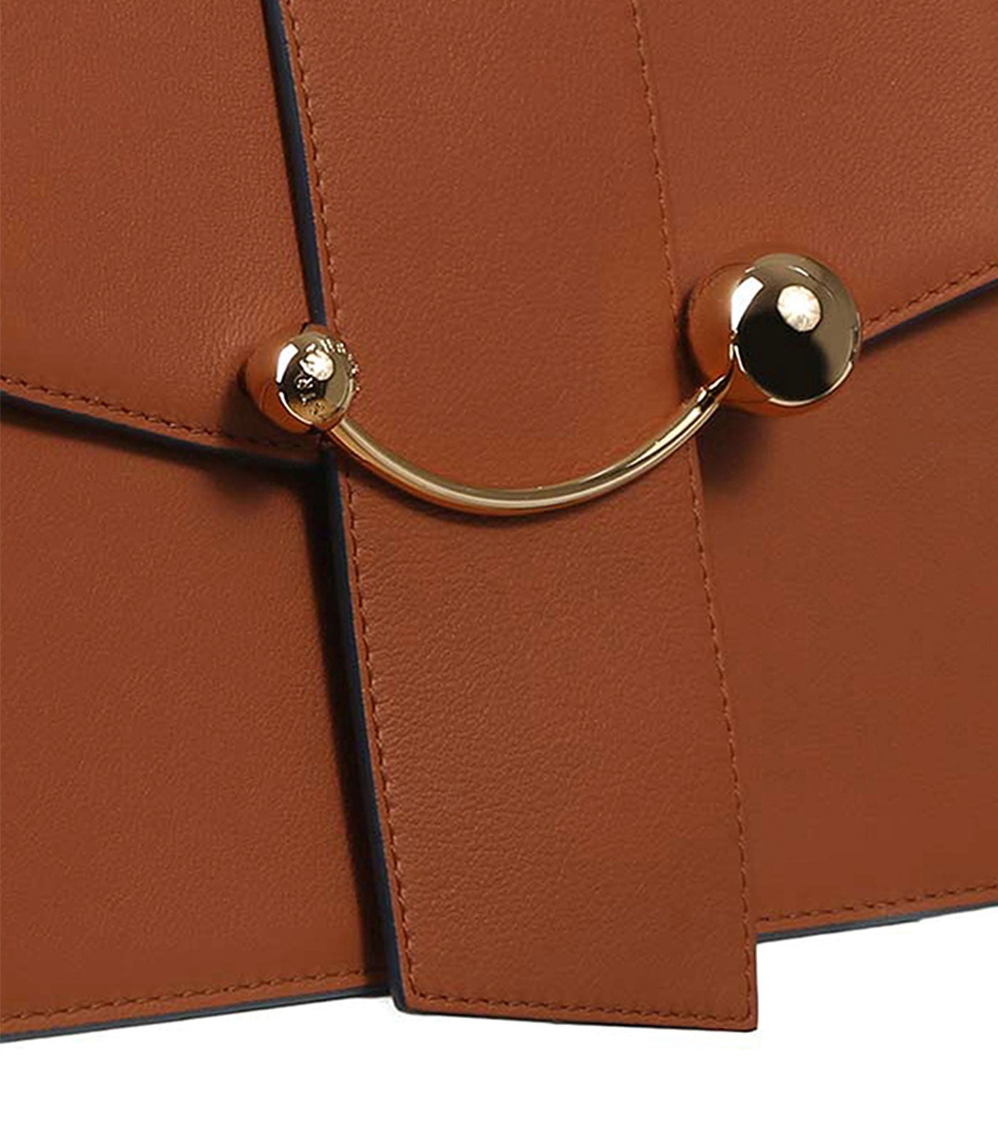 Strathberry Crescent Box Ring Crochet Leather Shoulder Bag
