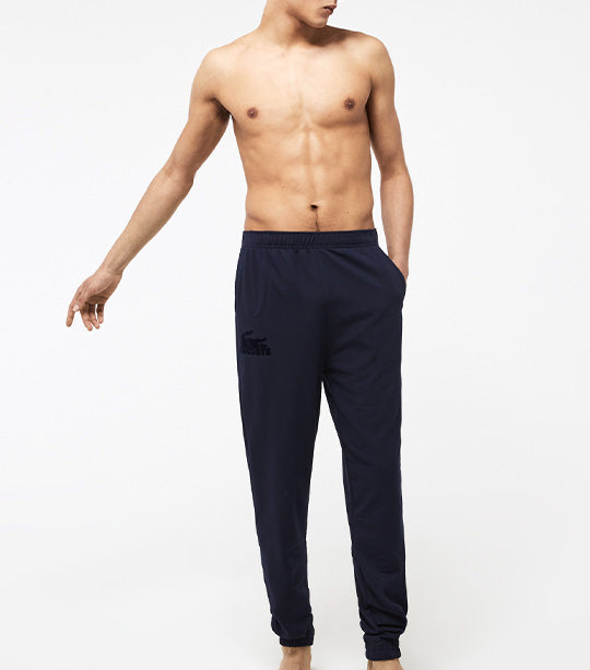 Men's Cotton Fleece Blend Indoor Jogging Pants Navy Blue/Navy Blue