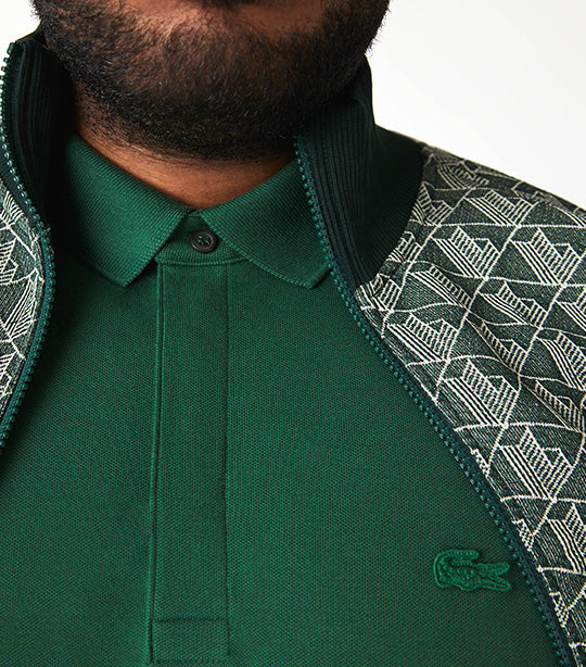 Men's Paris Polo Shirt Regular Fit Stretch Cotton Piqué Green
