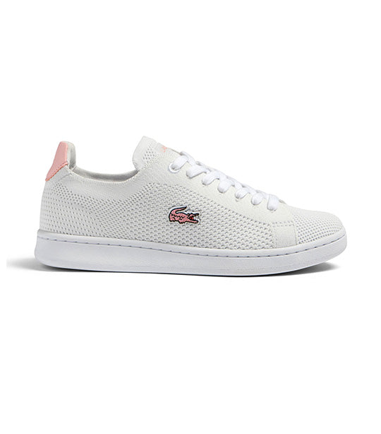 Women's Carnaby Piquée Textile Heel Pop Sneakers White/Pink