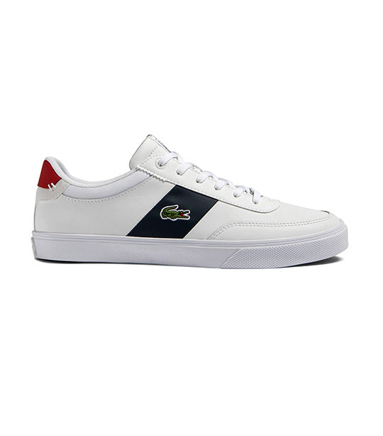 Men's Court-Master Pro Textile Heel Pop Sneakers White/Navy/Red