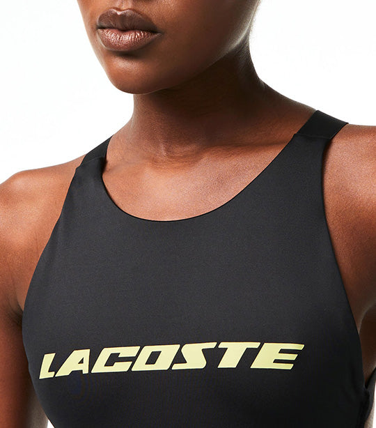 Lacoste Women's Sport Ultra-Dry Recycled Polyester Sports Bra Lima/Florida