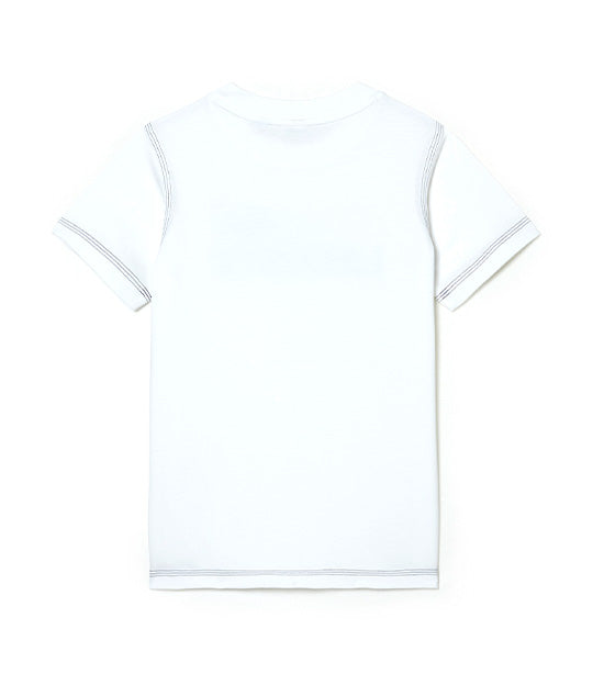 Kids’ Branded Print Organic Cotton T-shirt White