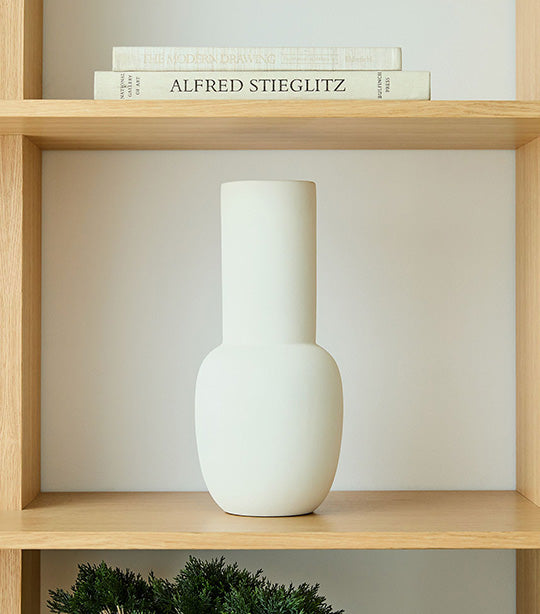 west elm Foundations Whitewash Vase