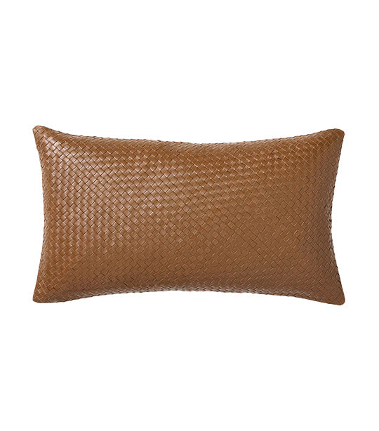 west elm Woven Leather Pillow Case