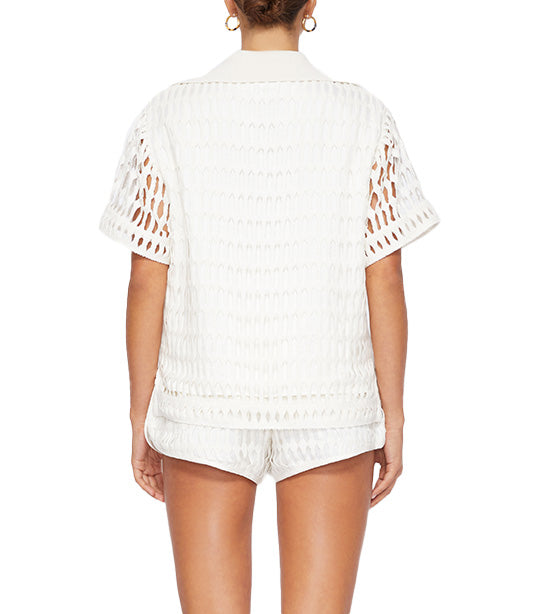 Rossi Cotton Mesh Polo Natural
