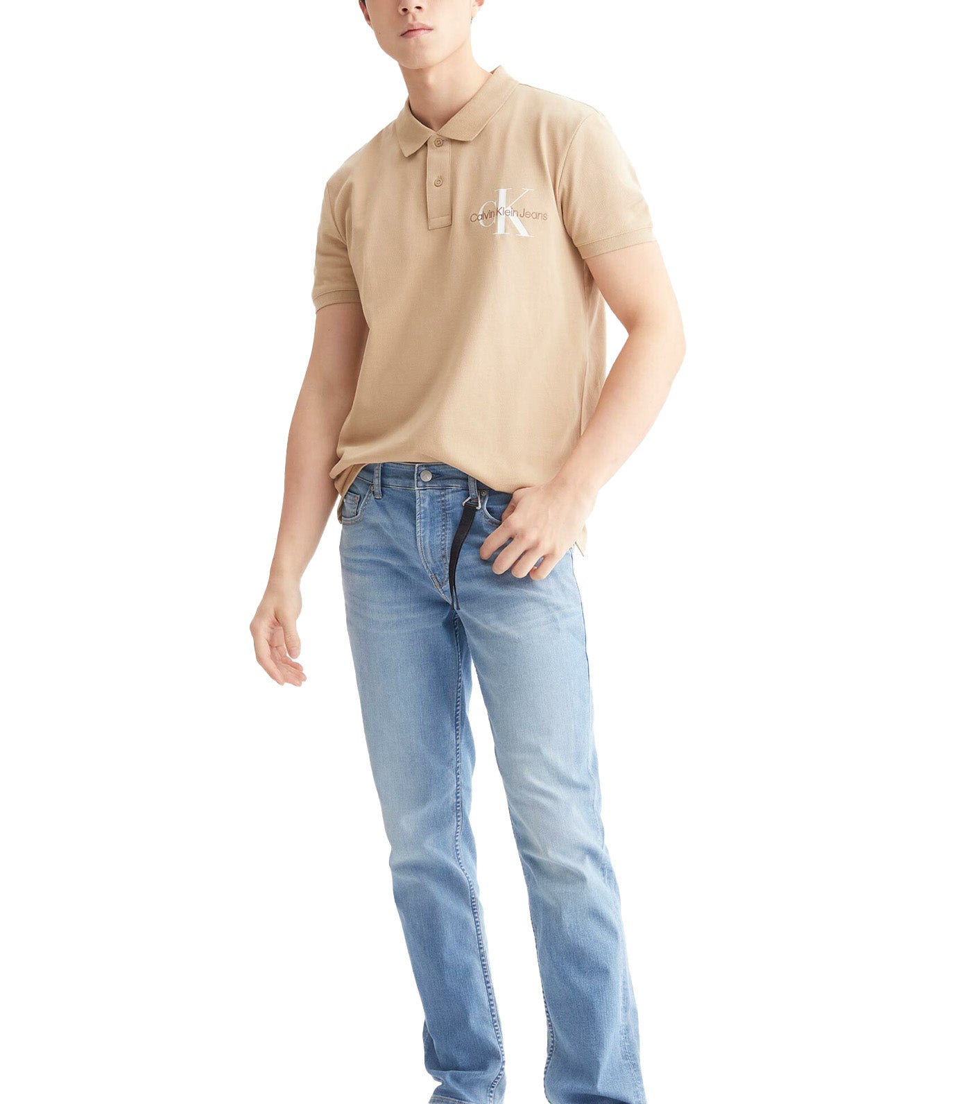 Polo shirt with outlet jeans