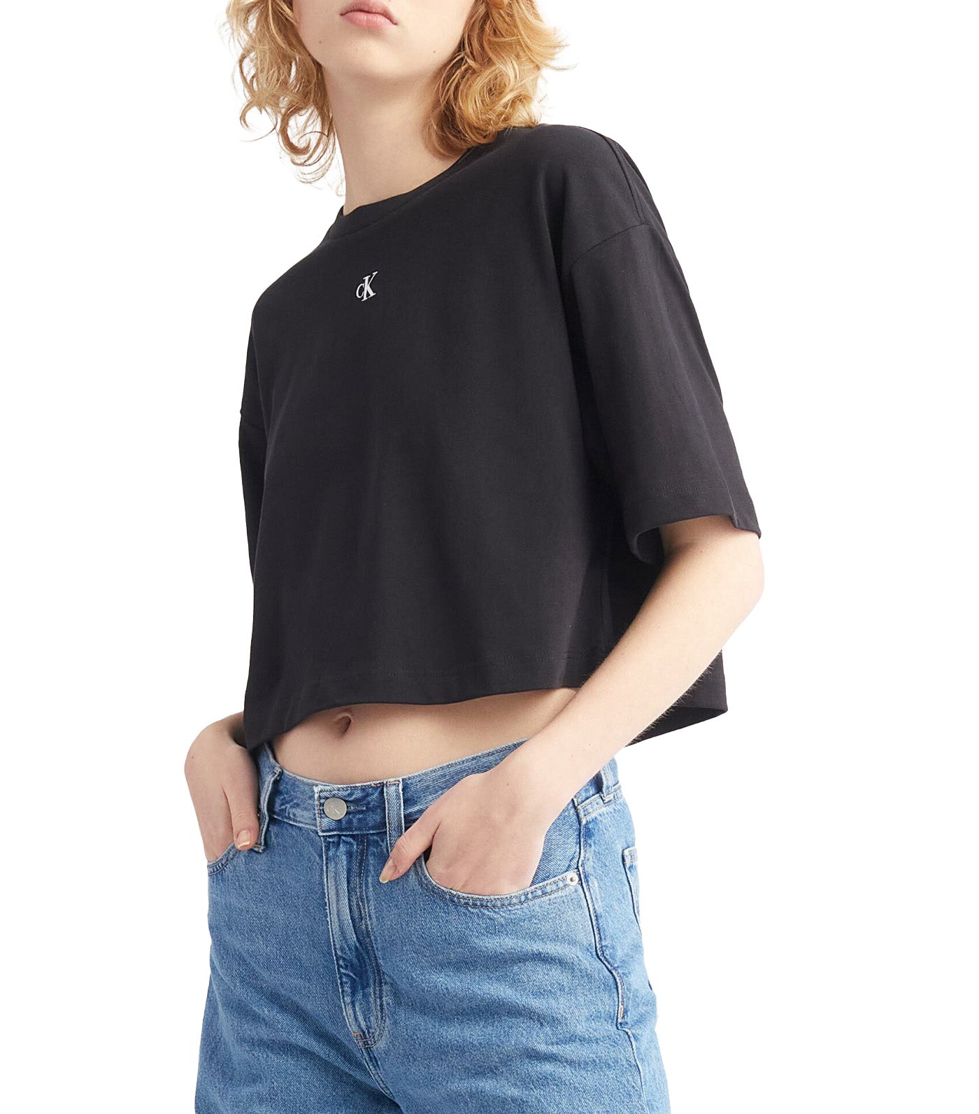 Movements Cropped Graphic Tee Black