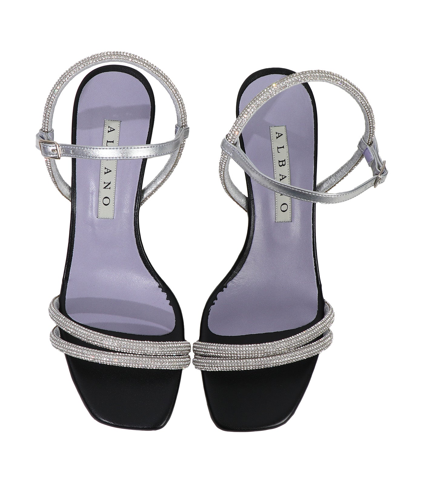 3318 Heeled Sandals Silver