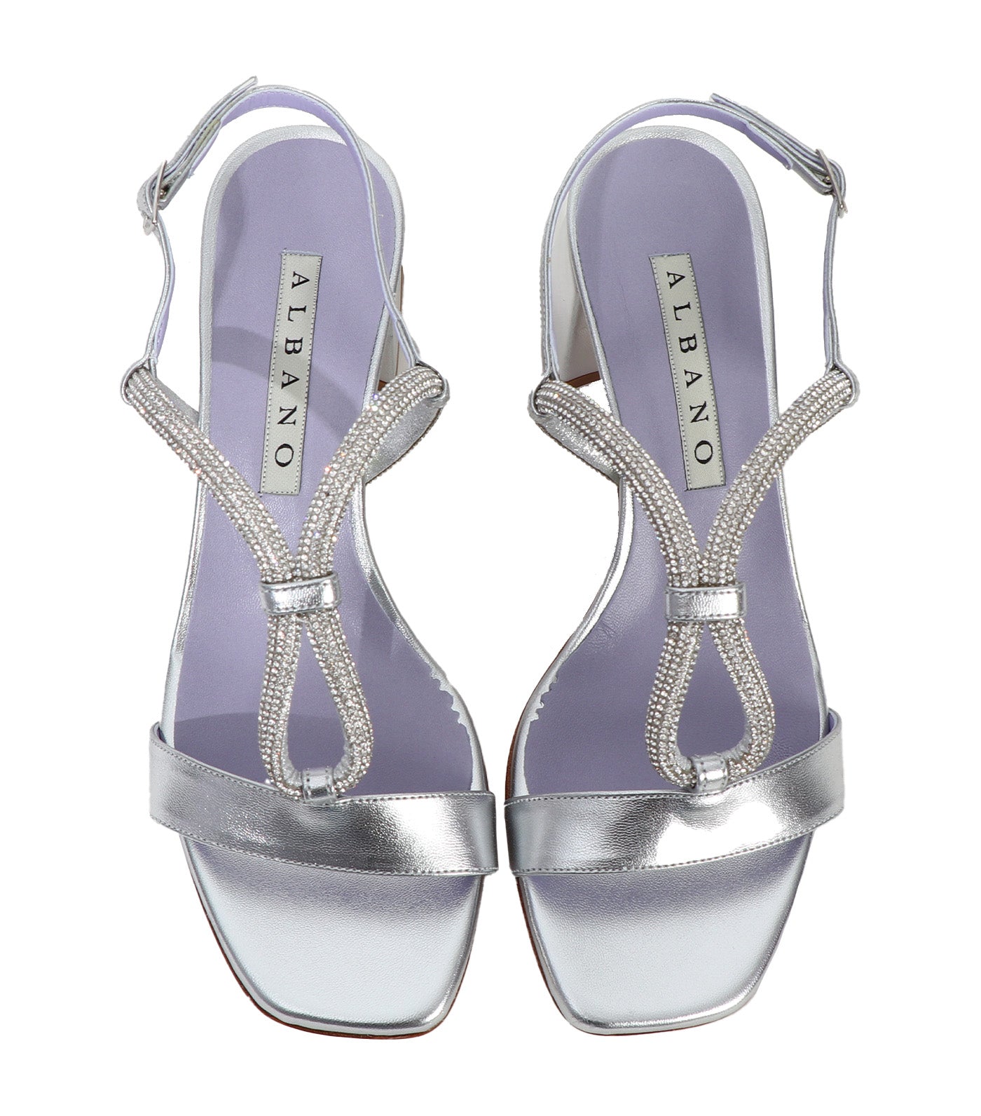 3212 Heeled Sandals Silver