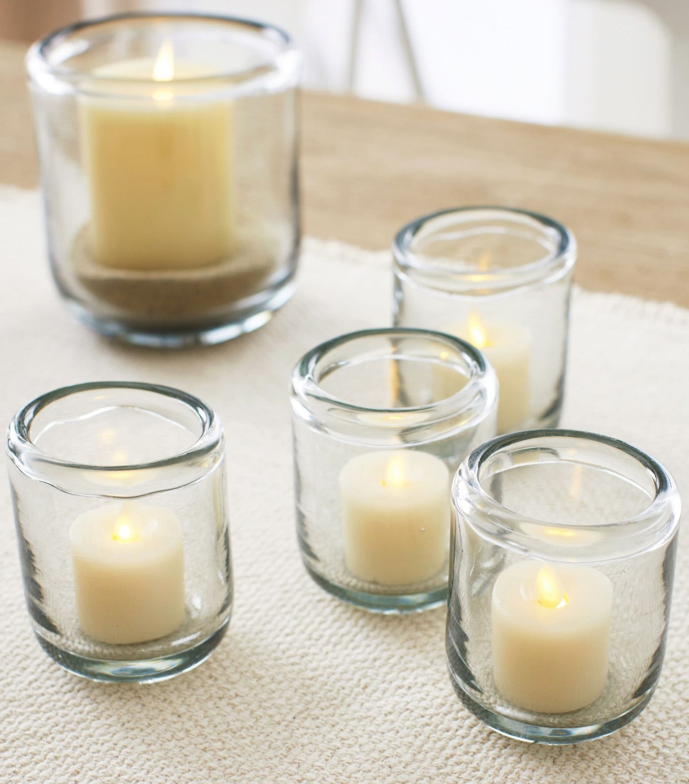 Pottery Barn Brie Handcrafted Candleholder