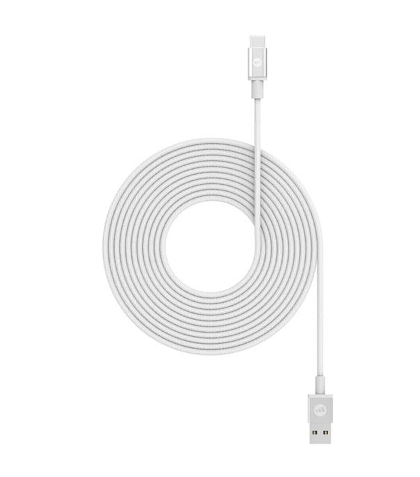 USB-A to USB-C Cable White