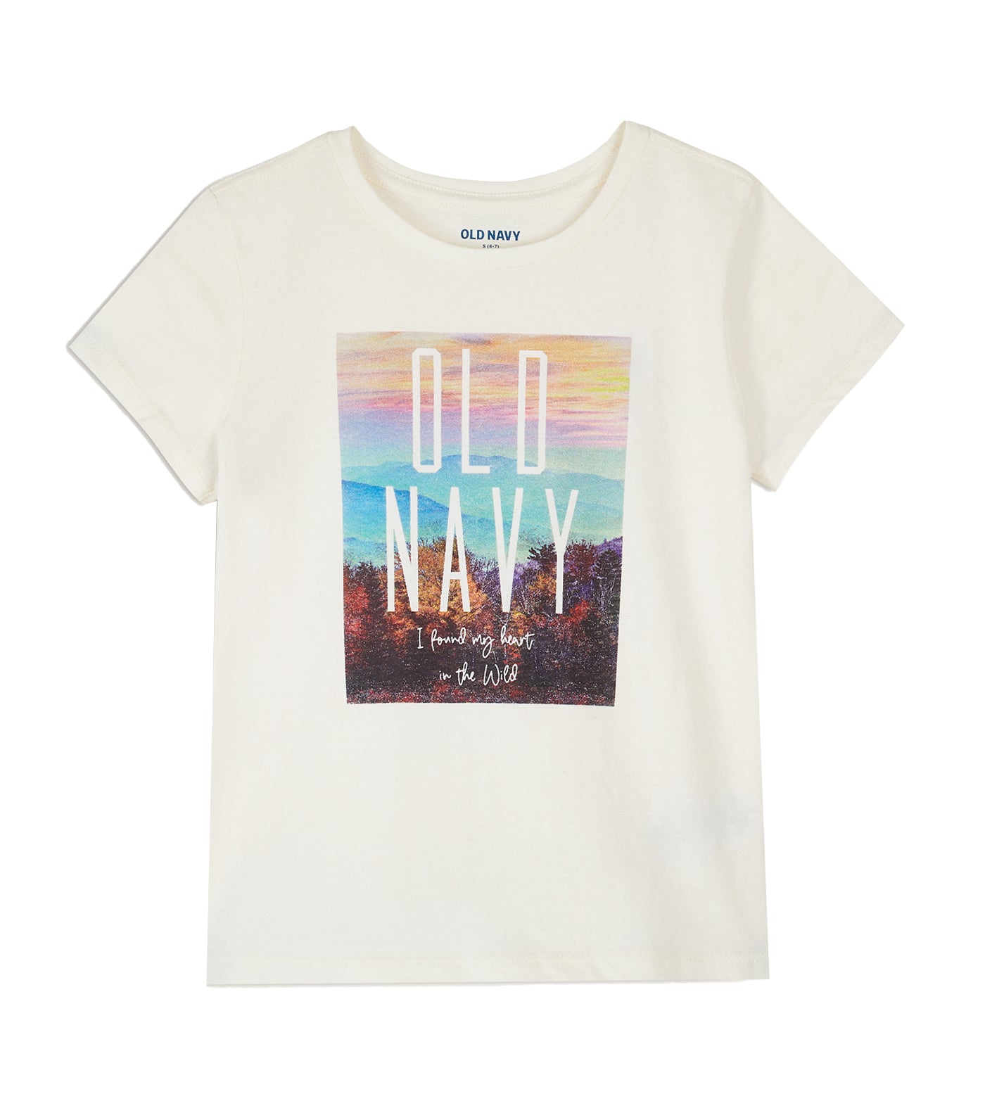 Short-Sleeve Graphic T-Shirt for Girls - Creme