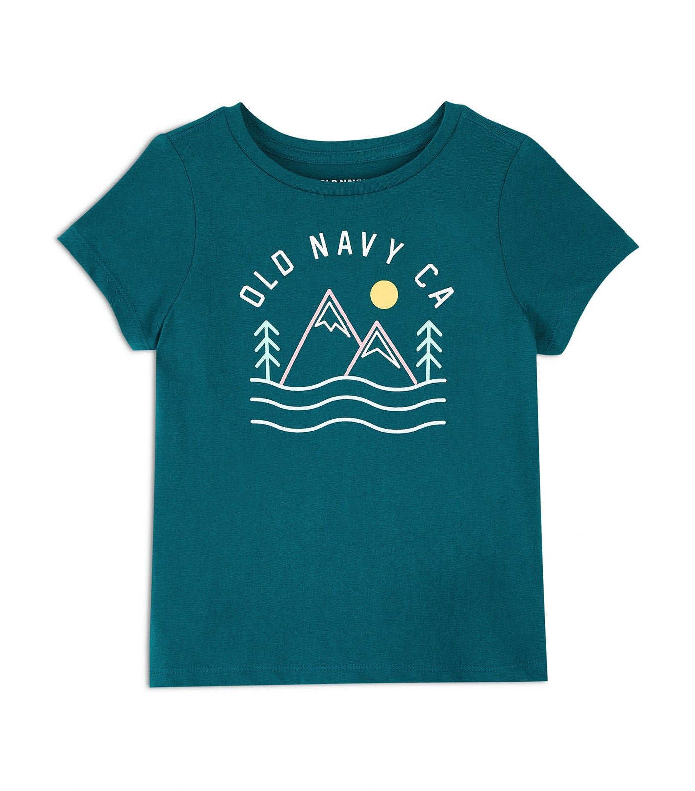 Short-Sleeve Graphic T-Shirt for Girls - Ocean Scene