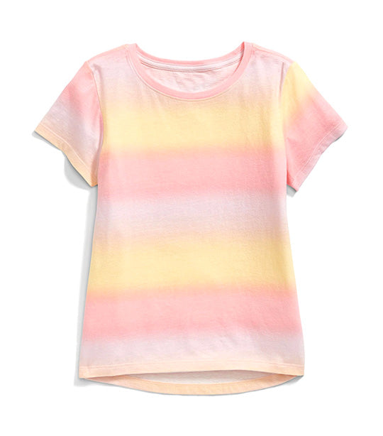 Old Navy Kids Softest Printed T-Shirt for Girls - Pink Ombre