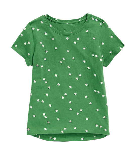 Old Navy Kids Softest Printed T-Shirt for Girls - Reach For Clover