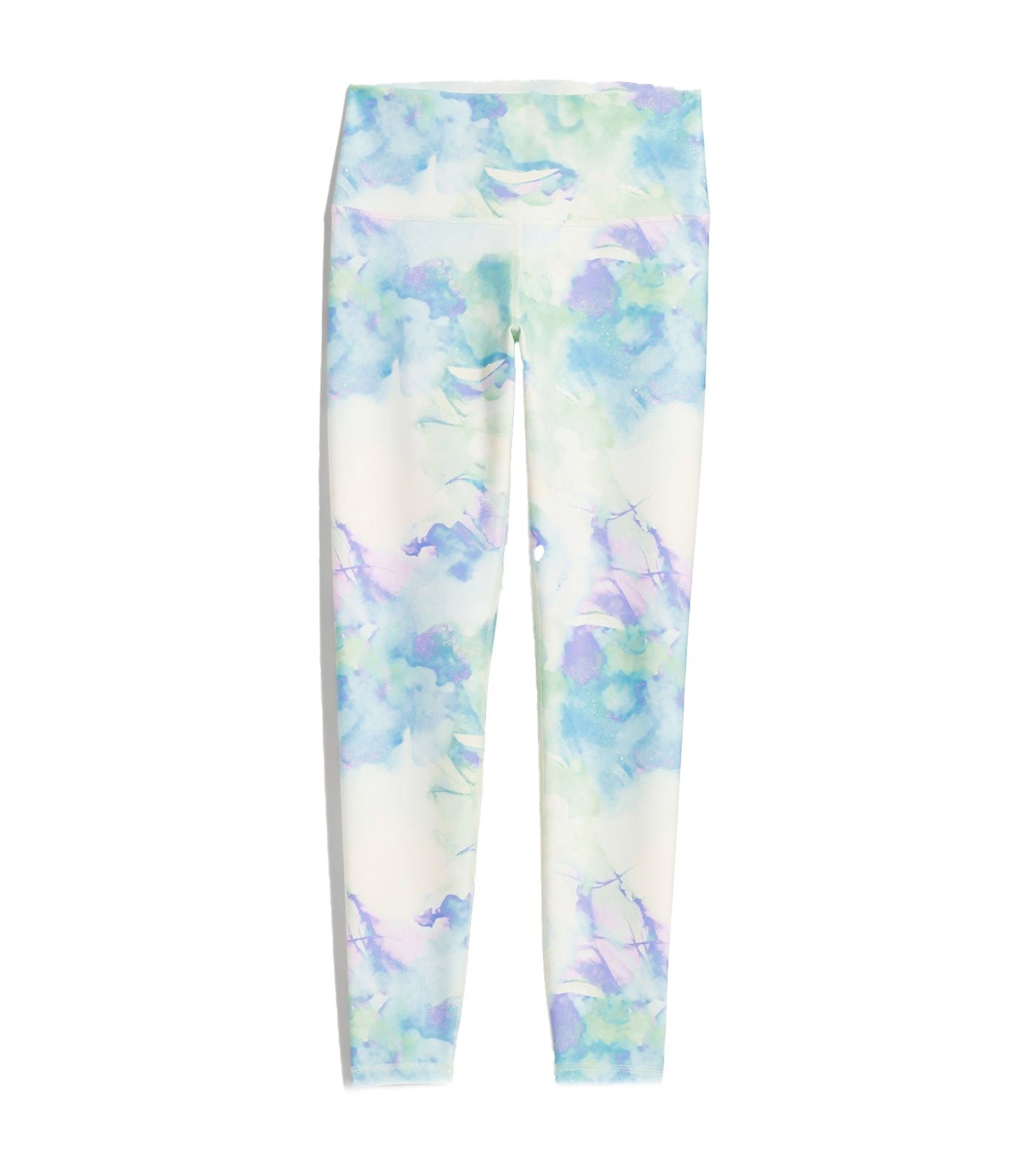 Old Navy High-Waisted PowerSoft 7/8-Length Leggings for Women Watercolor