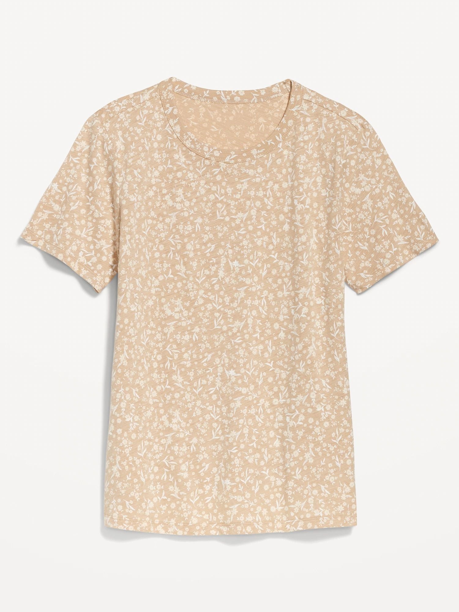 EveryWear Printed Slub-Knit T-Shirt for Women Desert Floor
