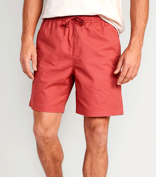 Pull-On Chino Jogger Shorts for Men  7-inch Inseam A Little Rusty
