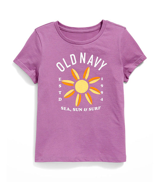 Old Navy Kids Short-Sleeve Logo-Graphic T-Shirt for Girls - Damask