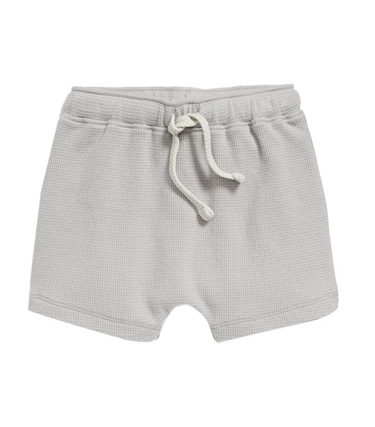 U-Shaped Thermal-Knit Pull-On Shorts for Baby- Polished Concrete