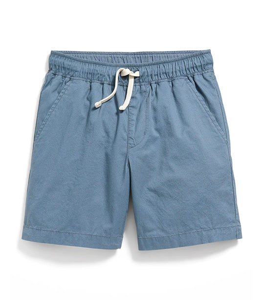 Twill Non-Stretch Jogger Shorts for Boys (Above Knee) - Wintry Waters