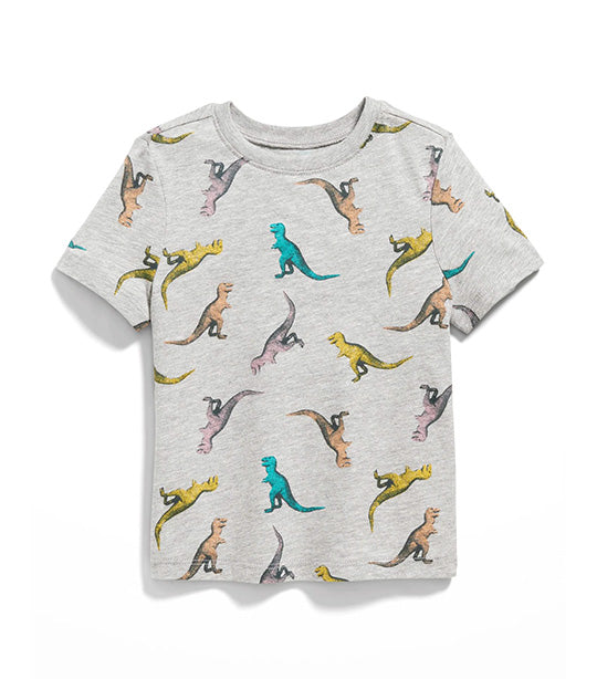 Unisex Short-Sleeve Dino-Print T-Shirt for Toddler