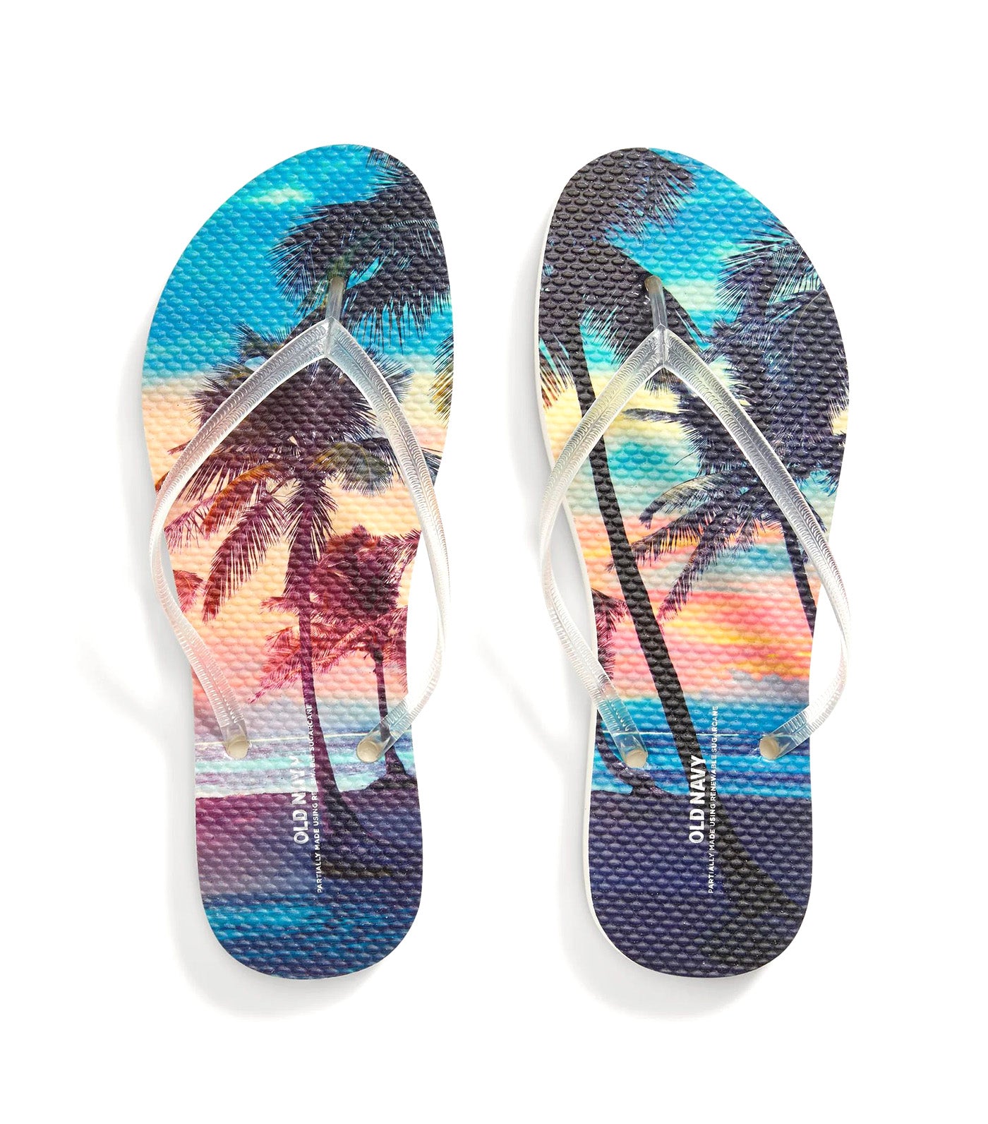 Printed Flip-Flop Sandals for Women Palm Tree