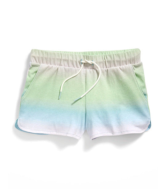 Printed Dolphin-Hem Cheer Shorts for Girls - Cool Ombre