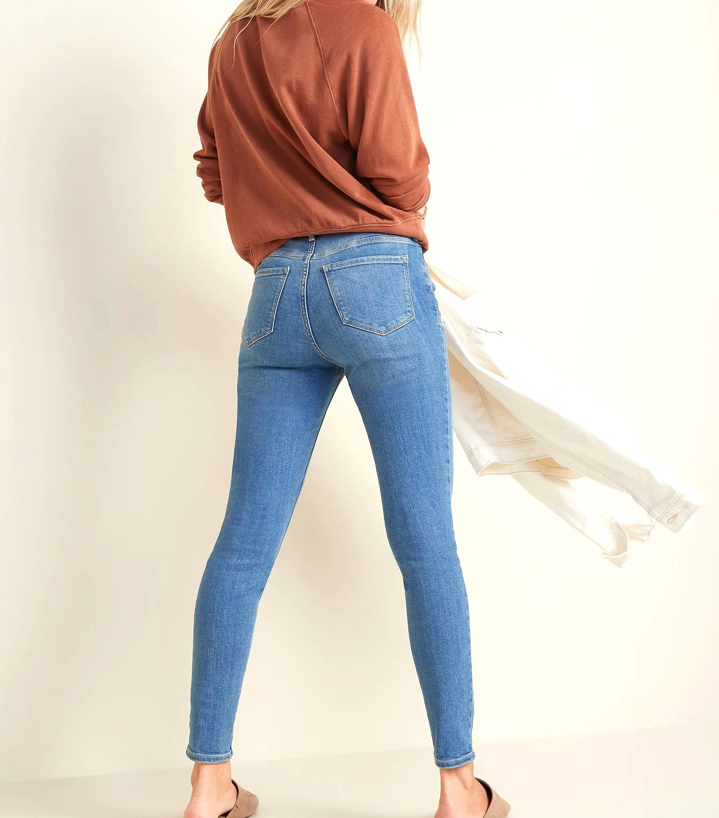 High-Waisted Rockstar Super Skinny Jeans for Women Lydia