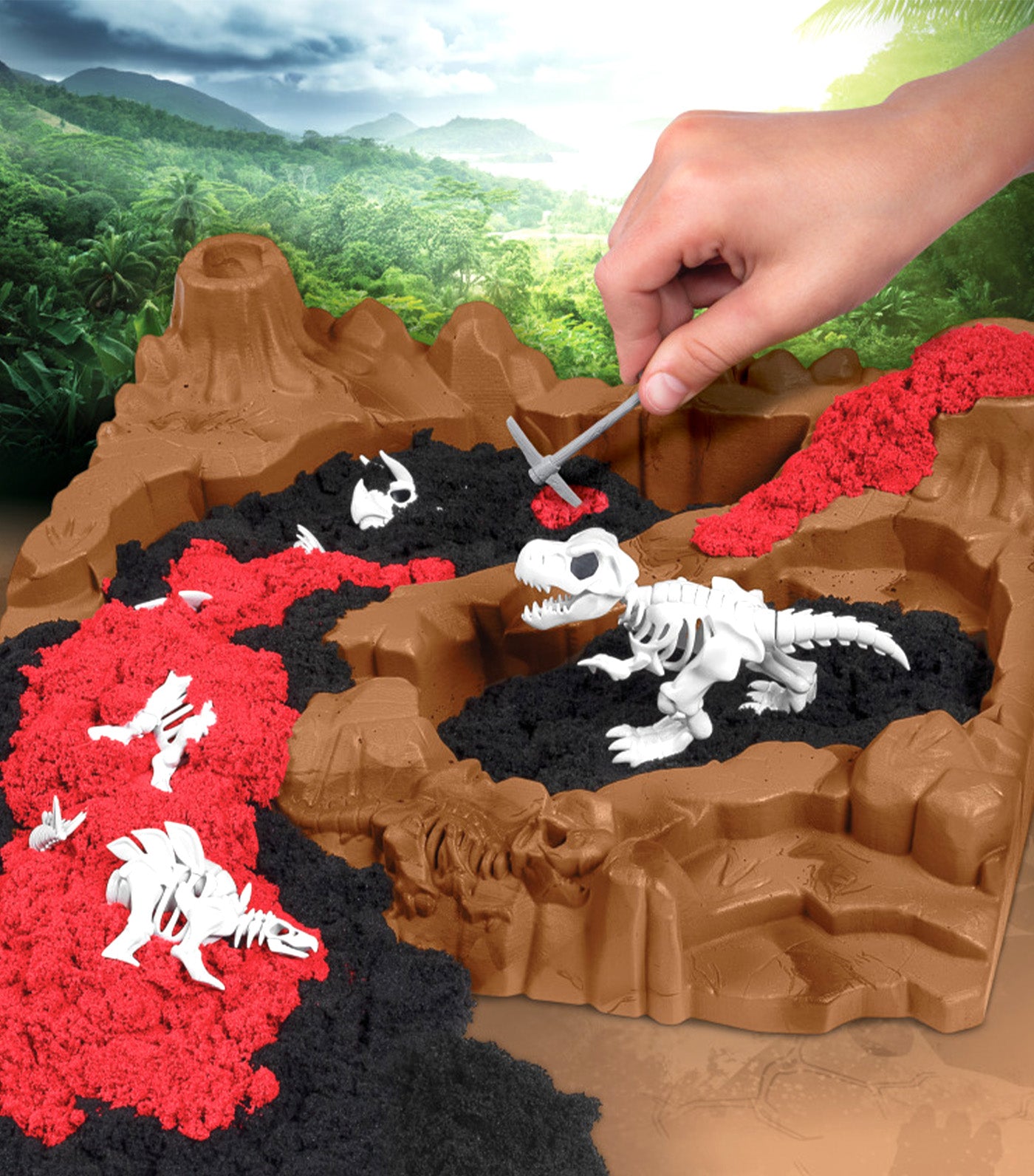 Kinetic Sand Digging for Dinos Rustan s