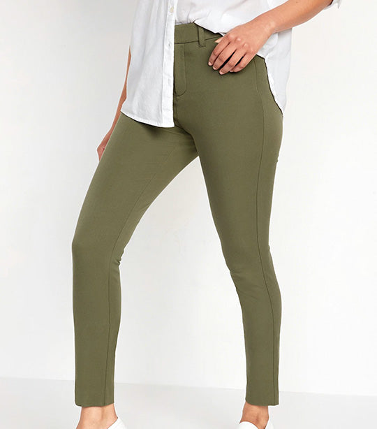 High-Waisted Never-Fade Pixie Ankle Pants for Women Alpine Tundra
