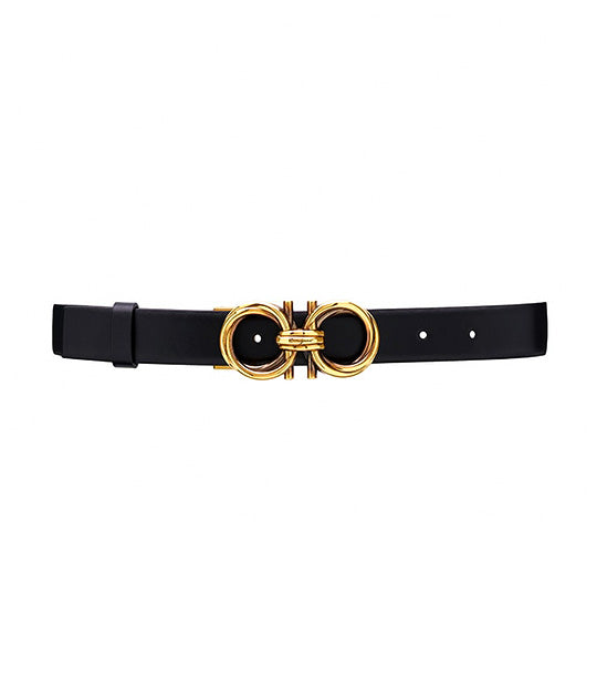 Black and outlet gold ferragamo belt