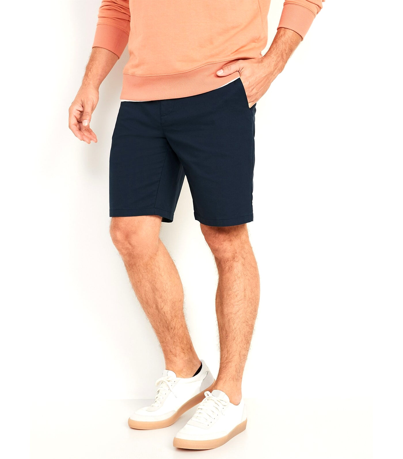 Slim Ultimate Tech Chino Shorts for Men - 9-inch Inseam In The Navy