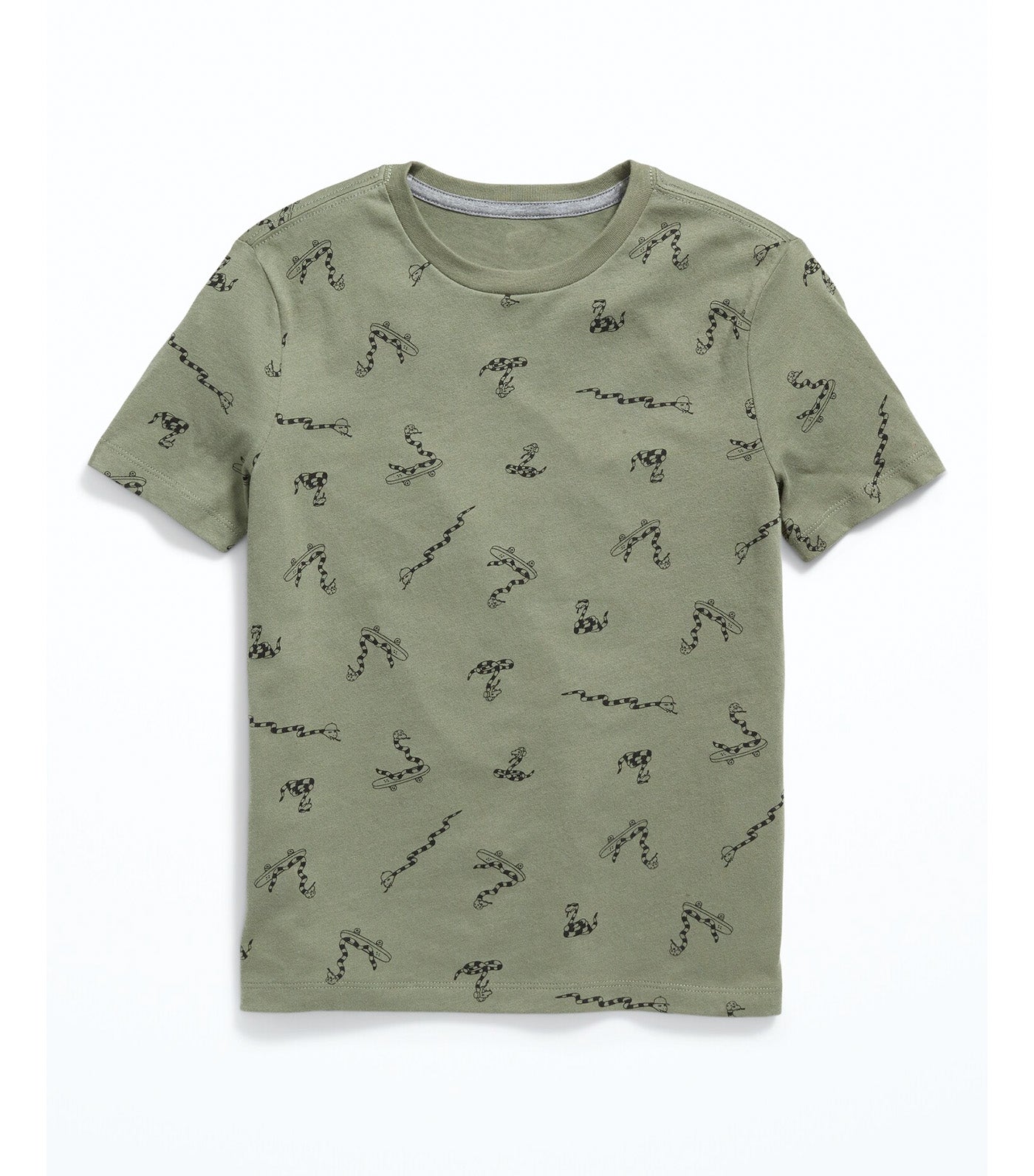 Softest Printed Crew-Neck T-Shirt for Boys - Snake
