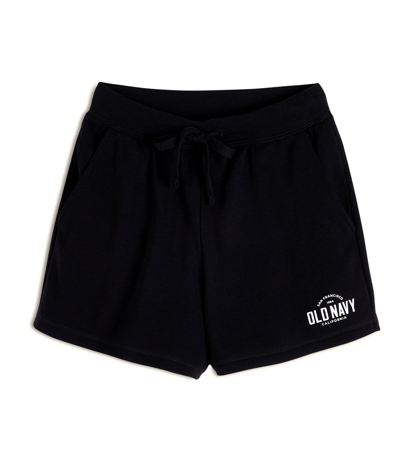 Extra High-Waisted Vintage Logo-Graphic Sweat Shorts for Women 3-inch Inseam Black Jack