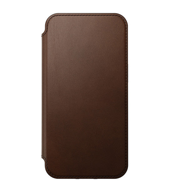 Modern Leather Folio Nomad Leather iPhone 14 Plus Brown