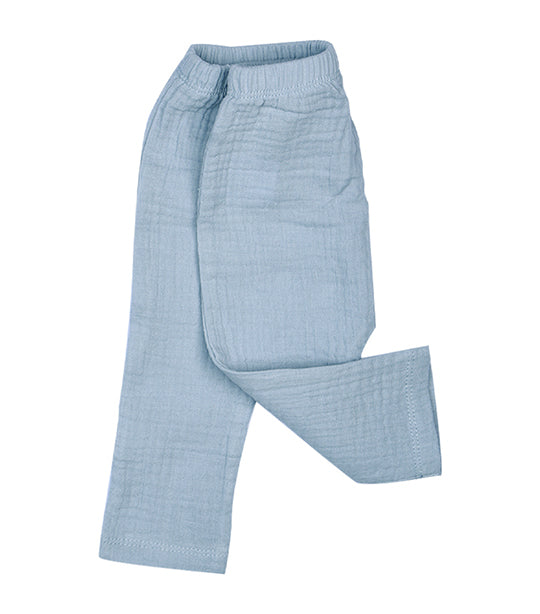 Alaska Long Sleeves Side-Tie And Pajama Set Blue