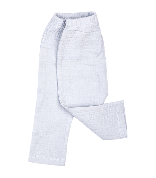 Alaska Long Sleeves Side-Tie And Pajama Set White