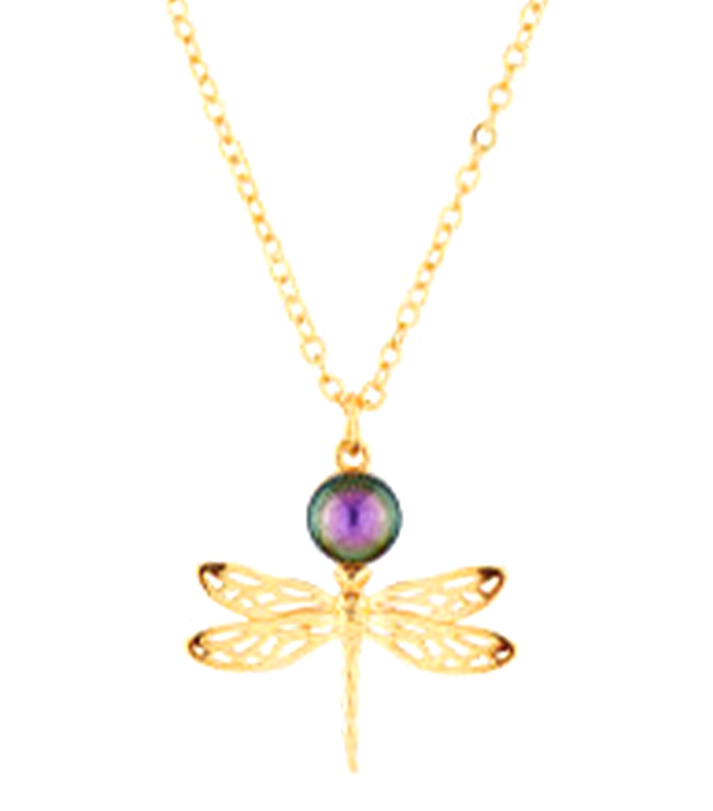 Dragonfly-Iridescent Necklace