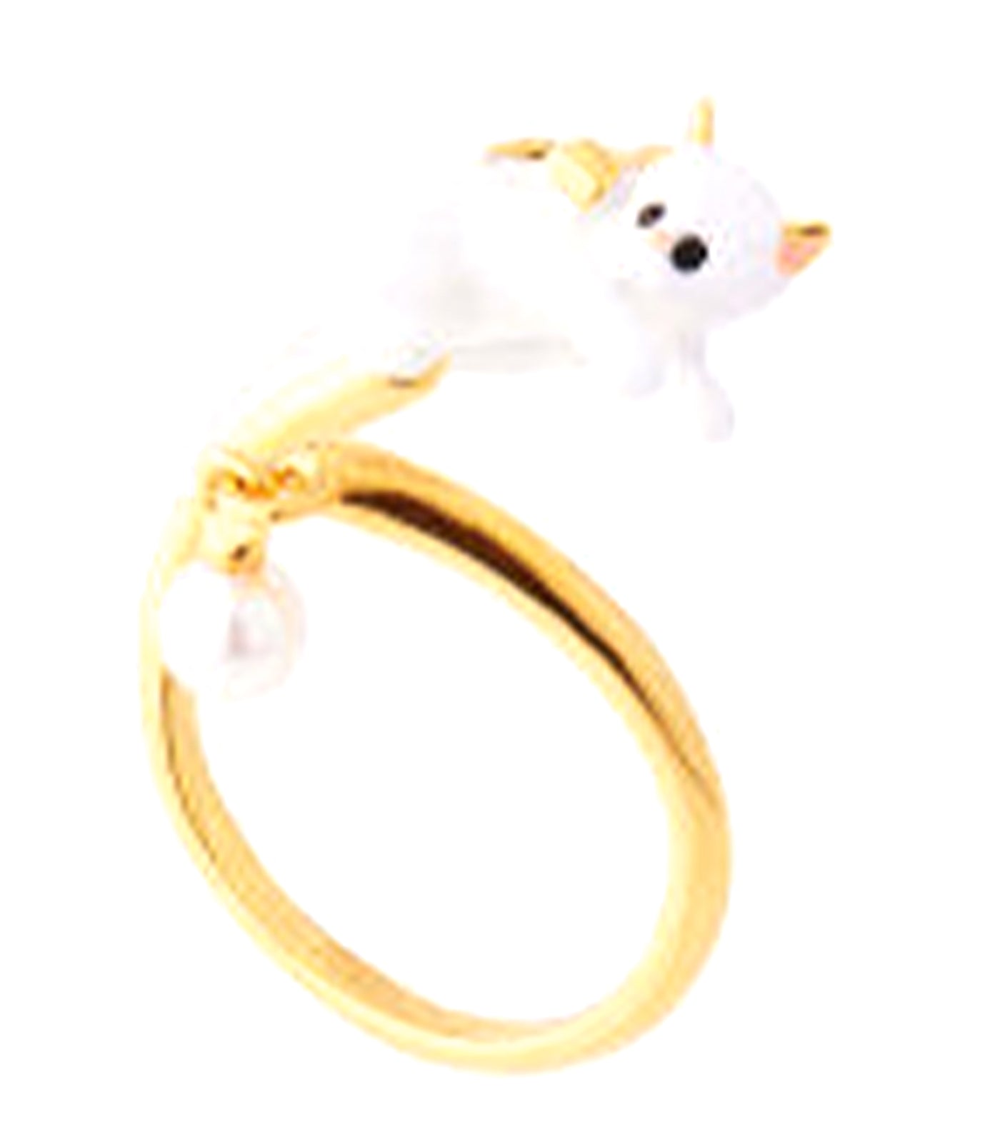 Kitty Pearl Adjustable Ring