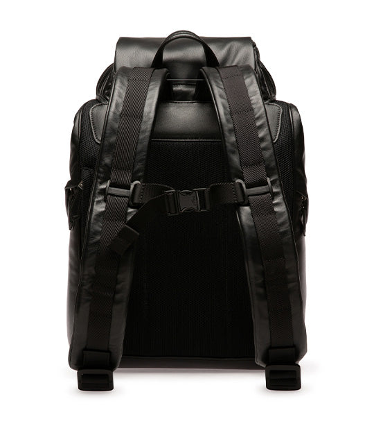 Leather Backpack Black - MANILA BAG