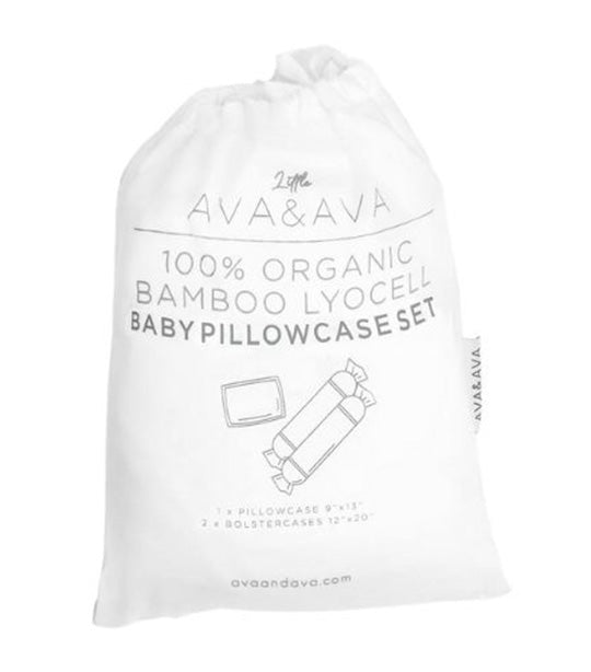 Organic Bamboo Lyocell Pillow Case Set - White