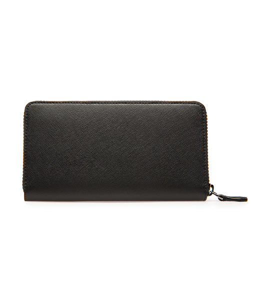 Balen Recycled Leather Travel Wallet Black