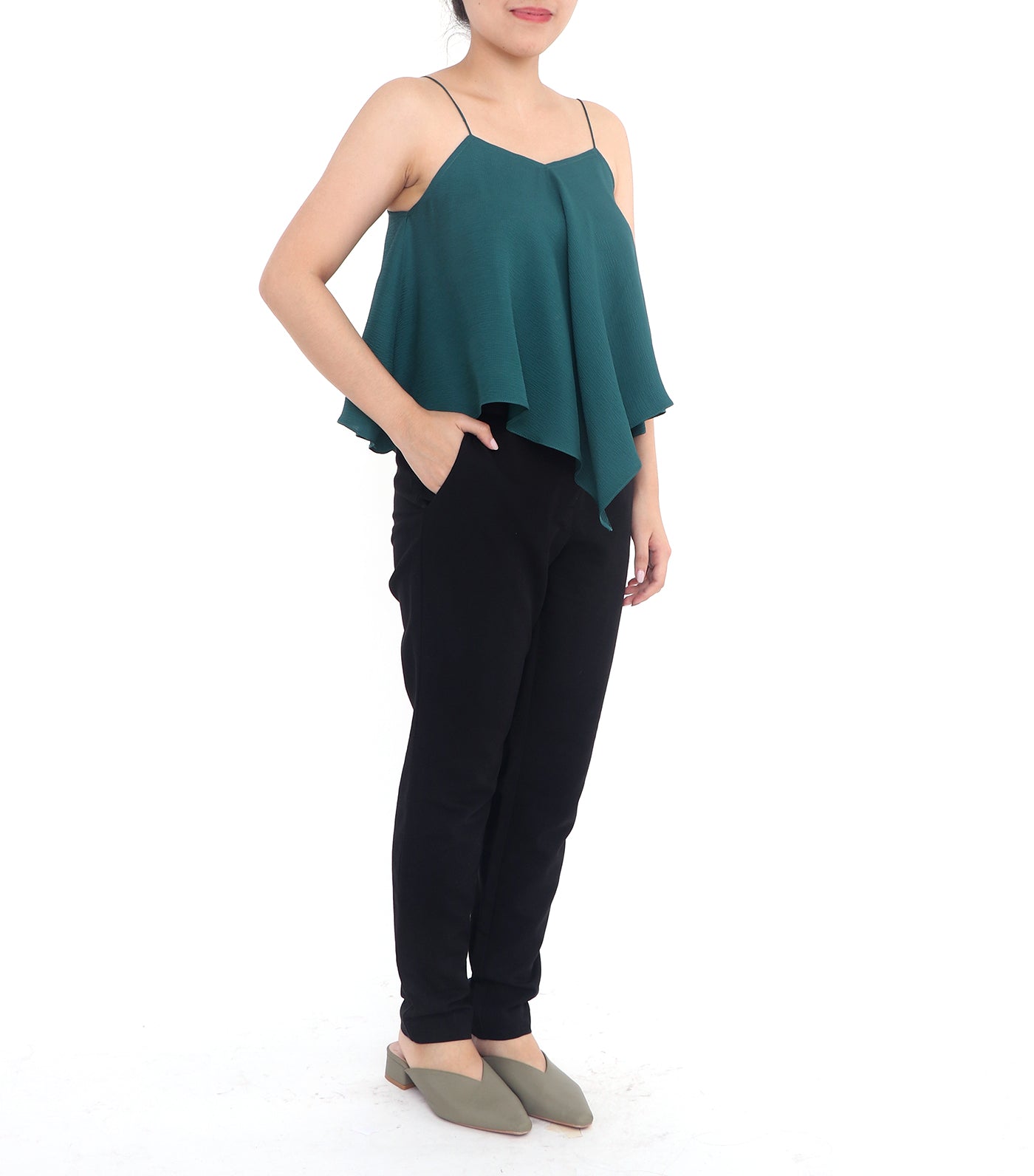 Bea Blouse Off Green