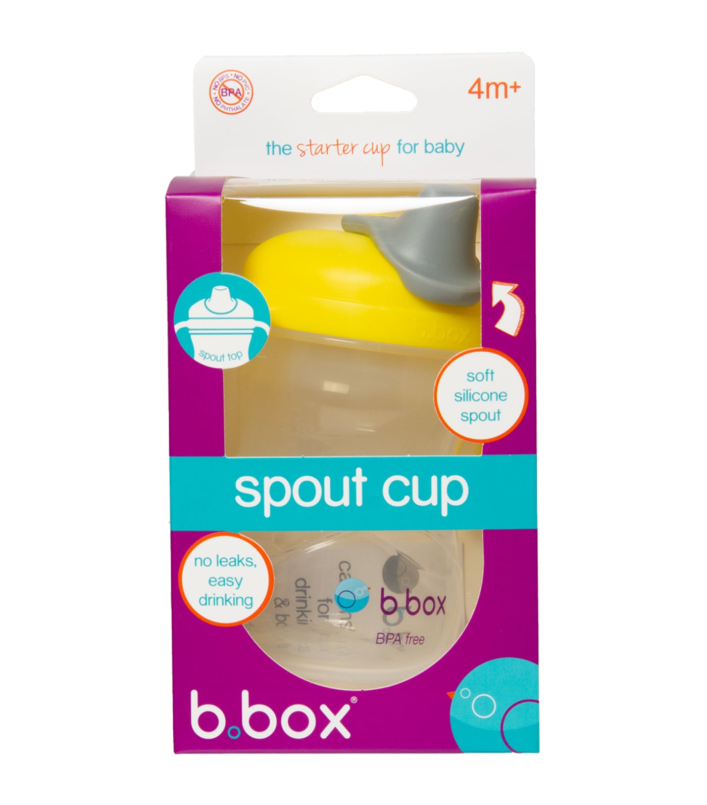 b. box spout cup lemon sherbet
