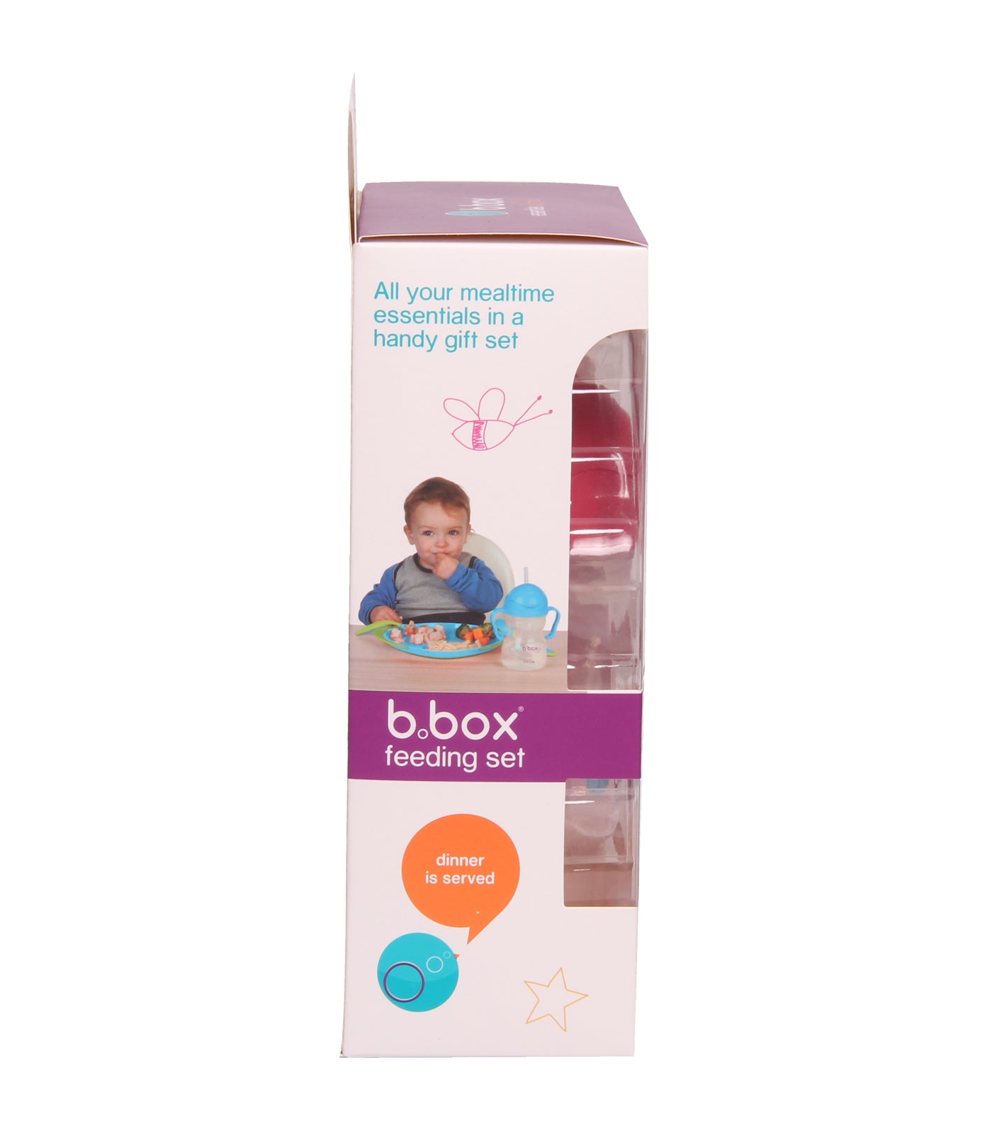 b. box feeding set strawberry shake